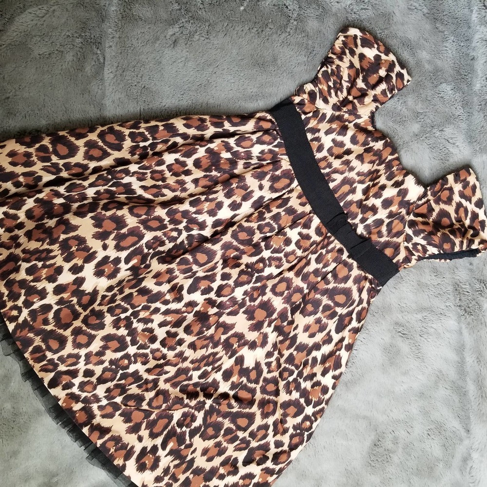 babyGap Leopard Print Tulle Party Dress
